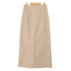 ZARA ザラ 秋冬★ 起毛 ロング タイト ペンシル スカート Sz.24 レディース ベージュ