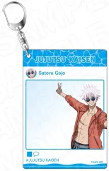 【中古】キーホルダー 五条悟 インスタントフォト風キーホルダー めんそーれ ver. 「呪術廻戦 第2期 懐玉・玉折」