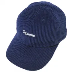 SUPREME シュプリーム 20AW アメリカ製 Ripple Corduroy Small Box 6-Panel リップルコーデュロイスモールボックス６パネルキャップ ONE SIZE Navy MADE IN USA 帽子 s18654
