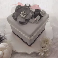 クレイケーキ　フェイクケーキ　クレイボックス　レディーグレー