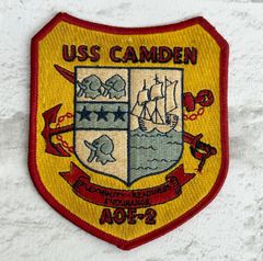 ◾️米海軍 ◾️USS CAMDEN AOE-2 ワッペン｜ヴィンテージ放出品風