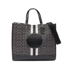 コーチ COACH トートバッグ DEMPSEY TOTE 40 アウトラインシグネチャー C1548 グレー キャンバス レザー トートバッグ グレー C1548 ユニセックス Used A