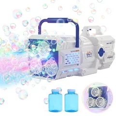 Amazon | シャボン玉 電動式 セット バブルガン 自動 ライト付き
