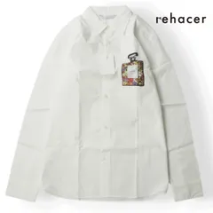 新品タグ付き 日本製 rehacer レアセル 2023ss 花柄 ボタニカル 香水 パヒュームポケット 長袖シャツ 白 ホワイト M【参考価格￥18,700-】のサムネイル