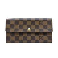 ルイヴィトン Louis Vuitton ダミエ ポルト モネ クレディ 長財布 エベヌ N61724【中古】