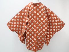 【京松】リサイクル着物 羽織 羽織紐付 正絹 身丈約80cm 裄丈約64cm kyo7z07-746