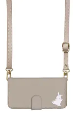 nubia S2 5G A504ZT ケース 手帳型 ヌビア S2 スマホケース スマホショルダー レザー ストラップ うさぎ ウサギ 兎 ブルー かわいい  調節可能 130cm  カラー01