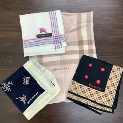 BURBERRY バーバリー　ハンカチ　４枚セット　バンダナ　スカーフ