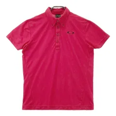 サイズ：M OAKLEY オークリー  半袖ポロシャツ ボタンダウン  レッド系 [240101309209]# ゴルフウェア メンズ ストスト