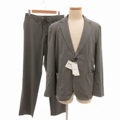 ジャーナルスタンダード レリューム JOURNAL STANDARD relume タグ付き 20AW セットアップ スーツ ビジネス テーラードジャケット ブレザー パンツ スラックス 総裏 2B ノーベント ストレッチ L グレー