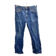 Levi's 505 デニムパンツ W33 リーバイス レギュラーフィット インディゴ コットン USA製 古着卸 アメリカ仕入 2502-485
