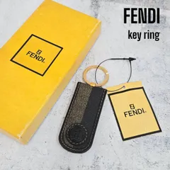 FENDI レザー キーホルダー ブラック ブラウン 楽天ランキング1位】 FENDI フェンディ ブラックファブリック