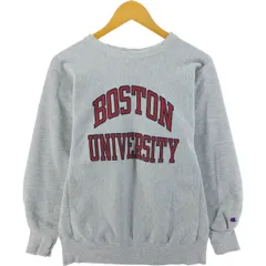 古着 90年代 チャンピオン Champion REVERSE WEAVE リバースウィーブ 刺繍タグ BOSTON ボストン大学 カレッジスウェットシャツ/evb010265