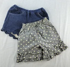【まとめ売り 女の子】丸高衣料 ショートパンツ 2枚セット 110cm 子供服 中古