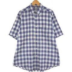古着 ブルックスブラザーズ Brooks Brothers 346 半袖 ボタンダウン チェックシャツ メンズXL相当/eaa558300