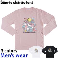 サンリオ キャラクターズ 長袖 Tシャツ メンズ キティ マイメロディ グッズ SM1243-36A