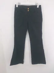 ◇ BRAPPERS ブラッパーズ カジュアル ストレッチ ベルボトム パンツ サイズ ウエスト 56 ブラック レディース P  【1308040017347】