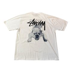 2025SS Stussy Stock Dog TEE White M 未使用品