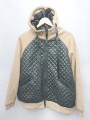 ◇ ⊇ emi+ エミプラス 切り替え 長袖 ブルゾン サイズL ベージュ ブラック レディース P  【1409250019418】