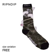 リップンディップ  RIPNDIP ソックス  靴下 Praying Hands socksグリーンのサムネイル