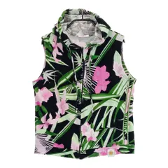 極美品 レオナール スポーツ ベスト リバーシブル 花柄 ブラウン レディース 極美品 レオナール スポーツ ベスト リバーシブル 花柄 ブラウン