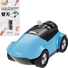プラス 鉛筆削り 【 替刃おまけ付 】 ハシレ！エンピツケズリ！ブルー FS-660 84-008