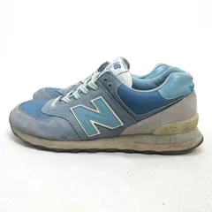 H■【27.5cm】ニューバランス/New Balance ML574VDB スエードスニーカー/水色/MENS■16【中古】