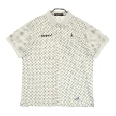 サイズ：4 LE COQ GOLF ルコックゴルフ  半袖ポロシャツ ドット柄 ホワイト系 [240101392570]# ゴルフウェア メンズ ストスト