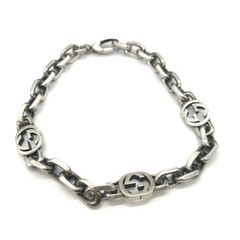 グッチ インターロッキングＧ ブレスレット SV925 シルバー GUCCI ABランク 中古