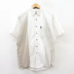 XL/古着 ラルフローレン チャップス 半袖 ブランド シャツ メンズ 90s コットン ボタンダウン 白他 ホワイト 25apr03 中古 トップス
