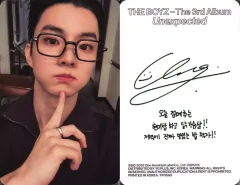 【中古】コレクションカード(男性) THE BOYZ/キュー(Q)/裏面白・印刷サイン・メッセージ入り/CD「Unexpected」(Photobook/Become Ver.)封入セルフィーフォトカード