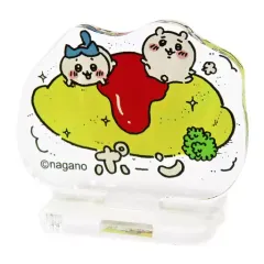 【中古】アクリルスタンド・アクリルパネル ちいかわ＆ハチワレ(オムライス) 「ちいかわ なんか小さくてかわいいやつ トレーディングアクリルスタンド もっとなかよし編」