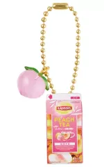 【中古】食玩 キーホルダー 2.ピーチティー 「Lipton ミニチュアチャーム＆グミ」