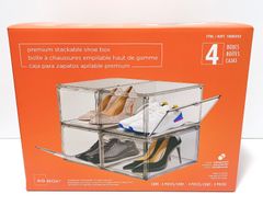 AG BOX クリアシューボックス 4個入り コストコ シューズボックス