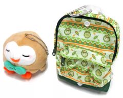 [Used] Other Goods (Character) [Single Item] Rowlet Mascot & Backpack-Type Pouch Set "Pokémon Pikapika Bag 2018 (Lucky Bag)" Pokémon Center Limited