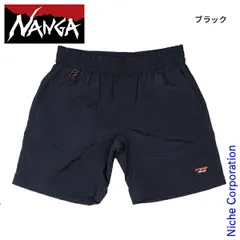 【新品】 ナンガ ナイロンタッサー キッズ イージーショーツ キッズ (NW2411-1S703-A) (BK ブラック 130cm)
