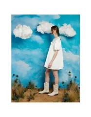 Sister Jane シスター・ジェーン パフスリーブ ローズ ミニドレス ホワイト