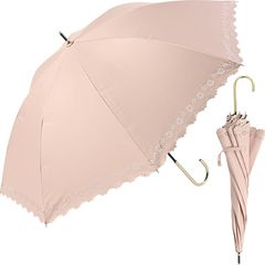 assa 日傘 レディース 長傘 UVカット 晴雨兼用 100 遮光 軽量 UV 99.9%以上 遮熱効果 ヒートカット 花柄 レース パラソル (FL130/ピンク) 0