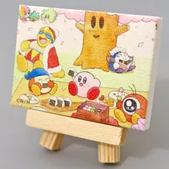 【中古】キャンバスボード・キャンバスアート 集合(花見) 「いつでもカービィ トレーディングミニキャンバス＆イーゼルセット」