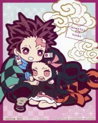 【中古】シール・ステッカー(キャラクター) 竈門炭治郎＆禰豆子(口開け) 「鬼滅の刃 キラキラビッグステッカー バディコレ編」