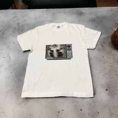 ヘルマンリクガメTVグラフィックTシャツ　Mホワイト　カメプリントT
