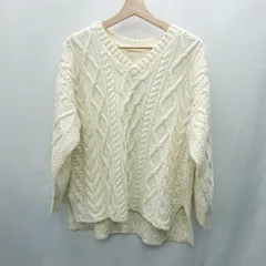 ◇ ⊇ AMERICAN HOLIC アメリカン ホリック 長袖 セーター サイズM ホワイト系 レディース E  【1502030030075】