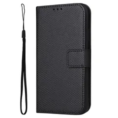 Galaxy S23 ケース 手帳 SC-51D SCG19 ギャラクシーs23  チェックレザー シンプル 手帳 ケース 【Color】 ブラック