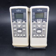 【美品】2個セット ホルダー付き 富士通ゼネラル 純正エアコン用リモコン AR-RCA1J 9318169010
