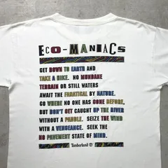 90年代 Timberland ティンバーランド ロゴプリントTシャツ メッセージ メンズXL相当 