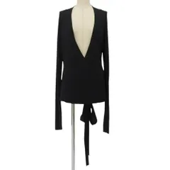 DONNA KARAN ダナキャラン ウエスト リボンベルト付き カーディガン M レディース KKDCLS8997