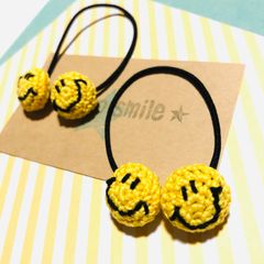 ニコちゃんヘアゴム　2個セット