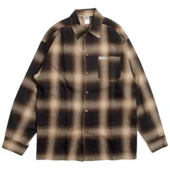 [キャルトップ] Ombre Check L/S Shirts オンブレチェック 長袖 シャツ ART-2000LS アメリカ製 (L, BROWN/KHAKI) [BROWN/KHAKI] [L]