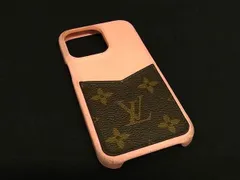 LOUIS VUITTON ルイヴィトン M81344 モノグラム バンパー iPhone 13PRO 対応 スマホケース ピンク系×ブラウン系 DA7249
