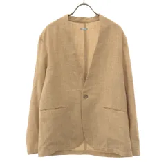 JOURNAL STANDARD relume ジャーナルスタンダード レリューム ノーカラージャケット M ベージュ MACHINE MASHABLE メンズ 古着